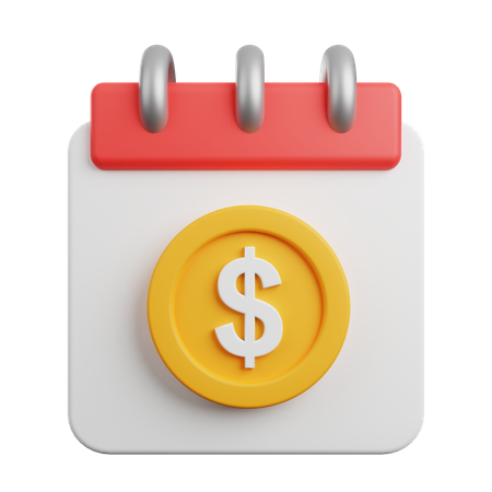 Payment Schedule  3D Icon