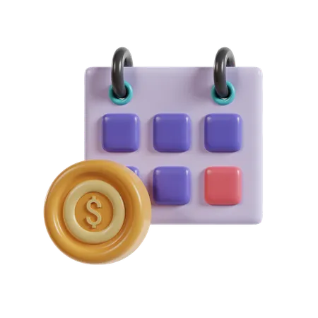 Payment Schedule  3D Icon