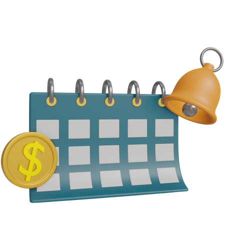 Payment Schedule  3D Icon