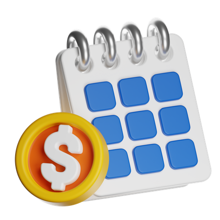Payment Schedule  3D Icon