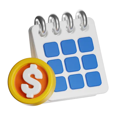 Payment Schedule  3D Icon