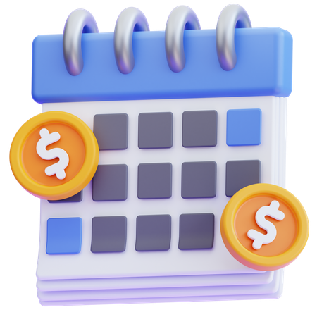 Payment Schedule  3D Icon
