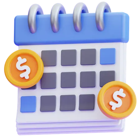 Payment Schedule  3D Icon