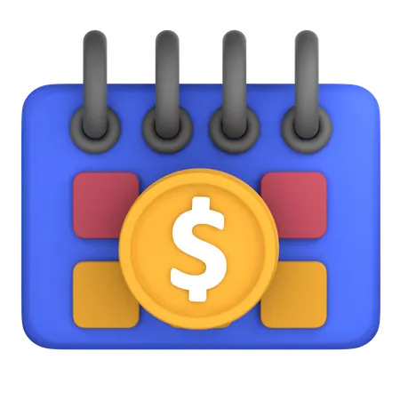 Payment Schedule  3D Icon