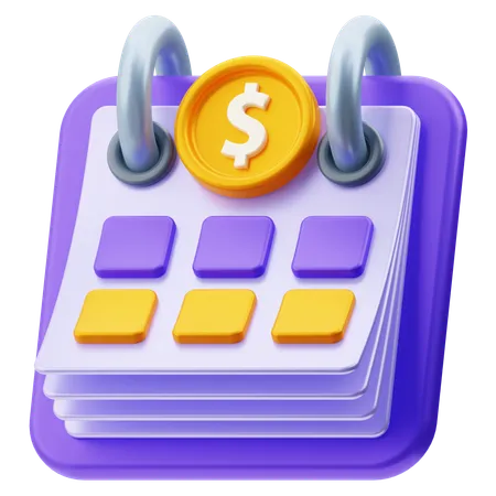 Payment Schedule  3D Icon