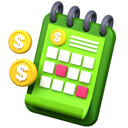 Payment Schedule  3D Icon