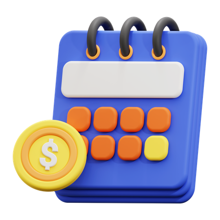Payment Schedule  3D Icon