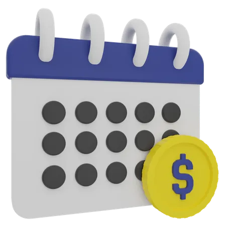 Payment Schedule  3D Illustration