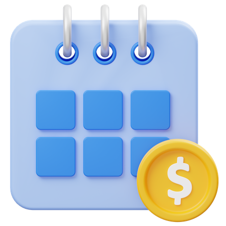 Payment Schedule  3D Icon