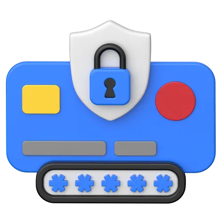 Payment security  3D Icon