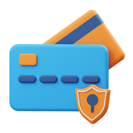 Payment security  3D Illustration