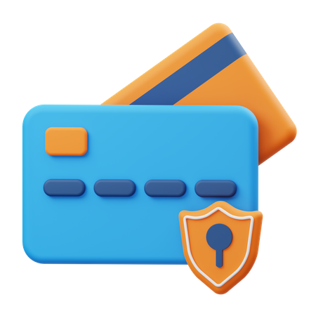 Payment security 3D Illustration
