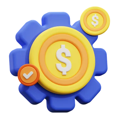 3 D Payment Setting Icon 3D Icon