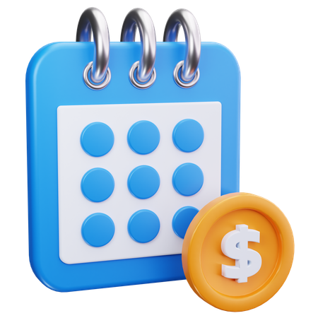 Payment Shedule  3D Icon