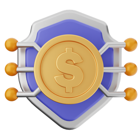 Payment Shield Protection  3D Icon