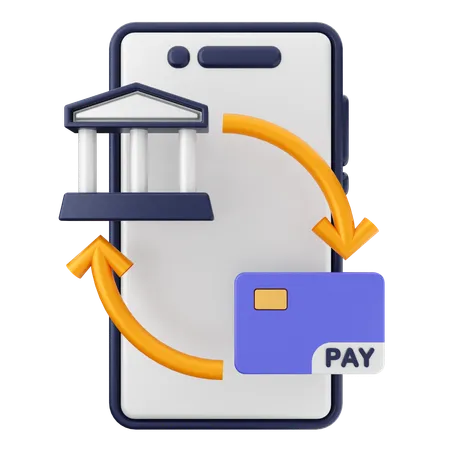 Payment Smartphone  3D Icon