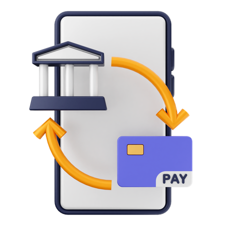 Payment Smartphone  3D Icon