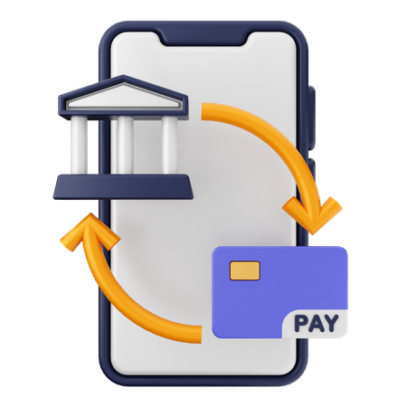 Payment Smartphone  3D Icon