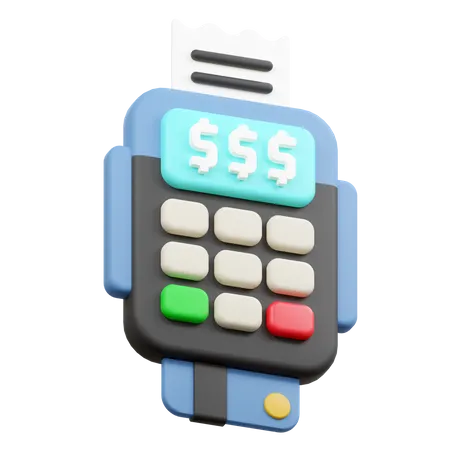 Payment Terminal 3D Icon