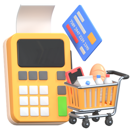 Payment Terminal  3D Icon