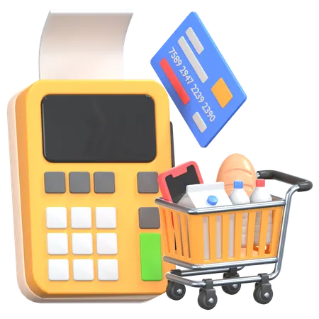 Payment Terminal  3D Icon