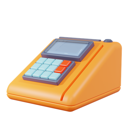 Payment Terminal  3D Illustration