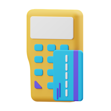 Payment Terminal 3D Illustration
