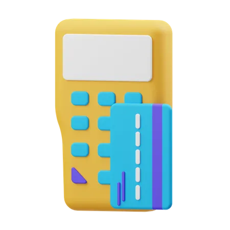 Payment Terminal  3D Illustration
