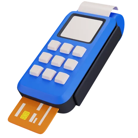 Payment Terminal 3D Icon