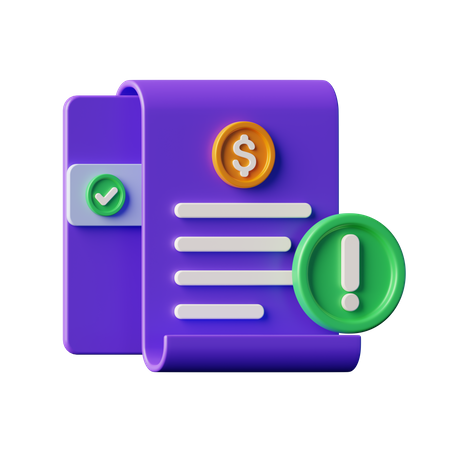 Payment Terms  3D Icon