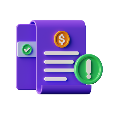 Payment Terms  3D Icon