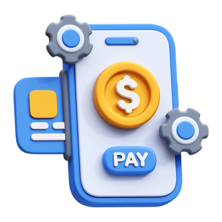 Payment Transaction Process 3D Icon