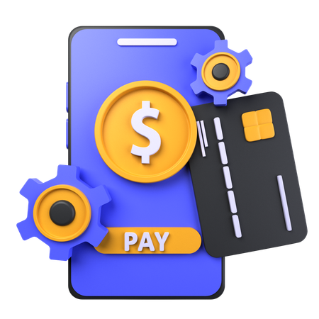 Payment Transaction Process  3D Icon