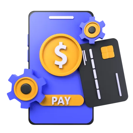 Payment Transaction Process  3D Icon