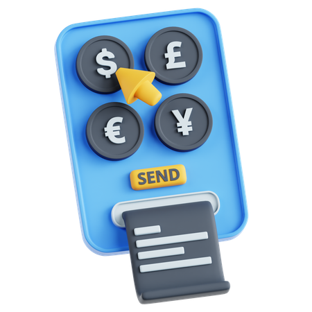 支払い振替  3D Icon