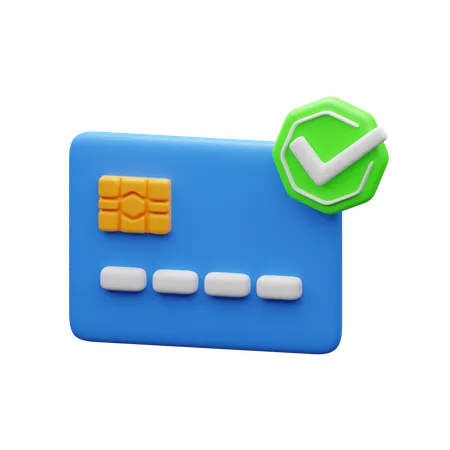 Payment verified  3D Icon