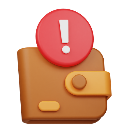 Payment Warning  3D Icon