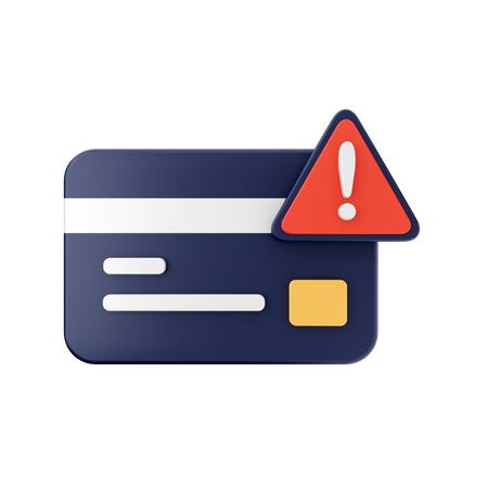 Payment Warning  3D Icon
