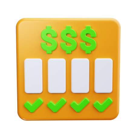 Payout Table  3D Icon