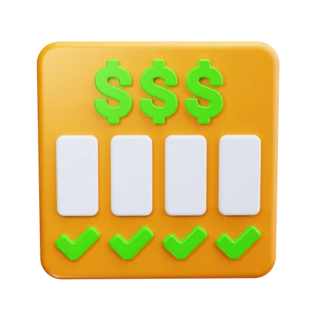 Payout Table  3D Icon