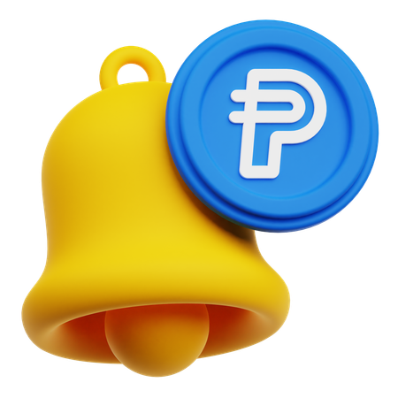 Paypal-USD-Benachrichtigung  3D-Symbol