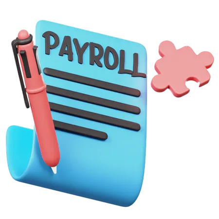 Payroll Document  3D Icon