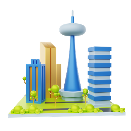 Paysage urbain  3D Icon