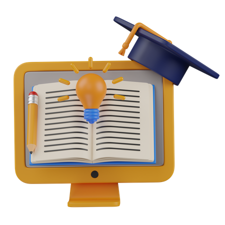 オンラインPC学習  3D Icon