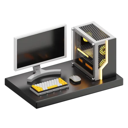 Pc Desktop  3D Icon