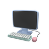pc desktop 3d logos
