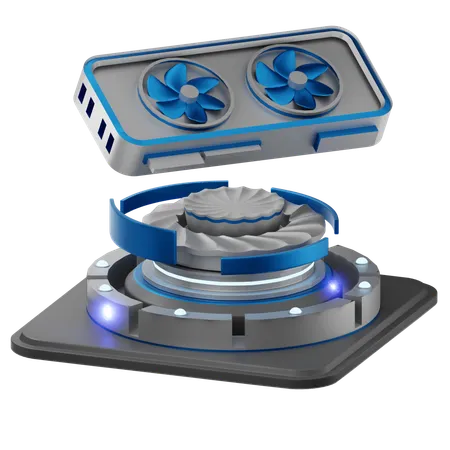 Fã de pc  3D Icon