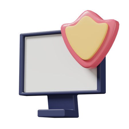 Pc Secure  3D Icon