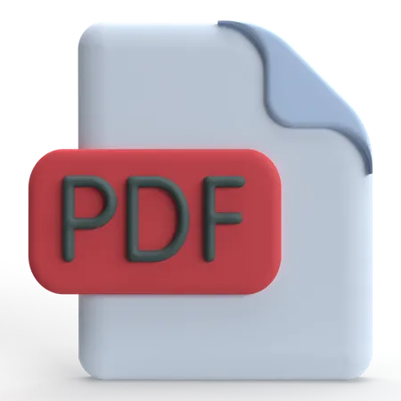 PDF  3D Icon