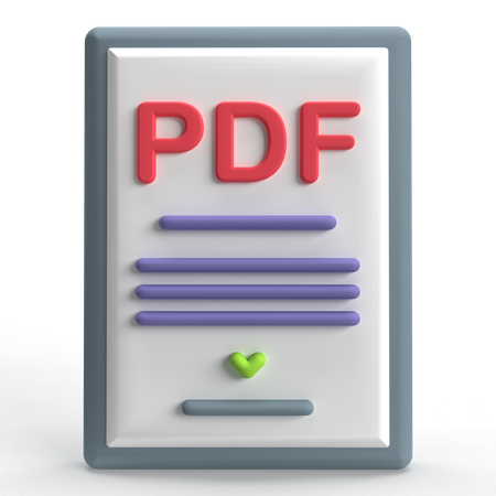 Pdf  3D Icon